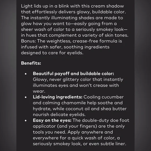 New Beautycounter Limited Edition Lid Glow Cream Shadow “Blaze” - Picture 3 of 3